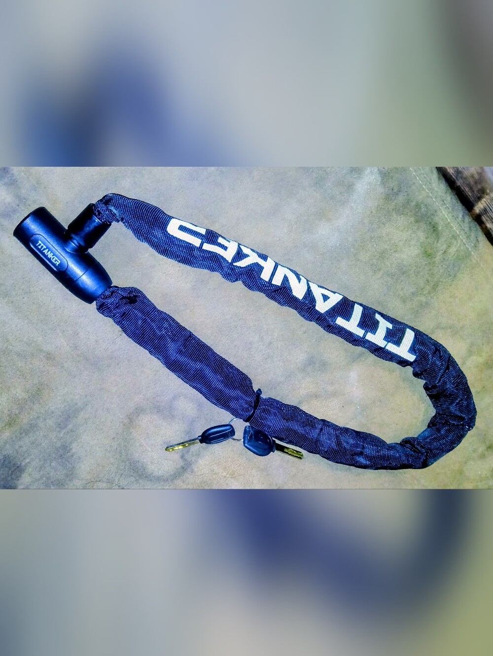 Titanker Heavy Duty Security Anti-Theft Bike Chain Lock with 2 Keys Black 3.3ft